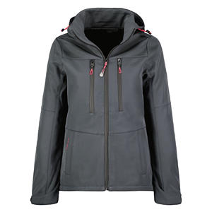 Chaqueta Softshell con Capucha y Cuello Alto con Cremallera Especial de Invierno para Mujer, Chaqueta Deportiva Moderna, Transpirable y a la Moda - Product Image 2