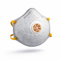 Masque respiratoire FFP2 de qualité supérieure en forme de coupelle avec charbon actif, fourni par l'usine, pour la protection contre la poussière et les particules