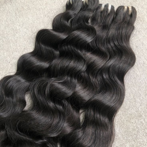 Extensions de cheveux vierges de haute qualité 100% naturels, double trame, double épaisseur, non traités, cheveux indiens - Product Image 1