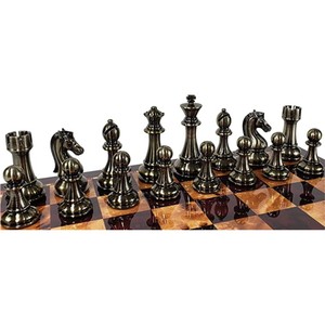 Mới Nhất Thiết Kế Kim Loại Không Từ Tính Bàn Cờ Với Tự Nhiên Đánh Bóng Cờ Tướng Miếng Mở ra Có Thể Cờ Bộ Trò Chơi Trong Nhà Cho Trẻ Em - Product Image 6