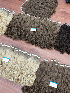 Couleur CHAUDE Vente en Vrac Ondulé Russie Cheveux Cheveux Humains En Vrac Vietnam Remy Extension de Cheveux Humains - Product Image 2