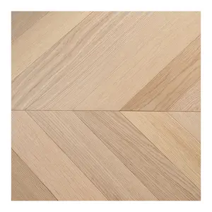 Parquet d'intérieur à chevron en noyer américain de bonne qualité