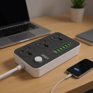 ปลั๊กไฟอัจฉริยะ LDNIO SC3604 พร้อมช่องเสียบ USB 6 ช่อง และปลั๊กแบบ US ยาว 2 เมตร สำหรับใช้ในสำนักงานและที่บ้าน - Product Image 3