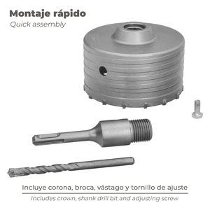 Punta da trapano SDS per muro 110 mm. - Product Image 6