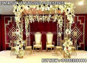 Bougie en métal séduisante murs cérémonie de mariage toile de fond décoration décors en métal fabricant - Product Image 5