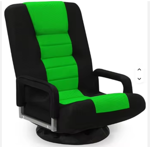 Silla Gaming con Reposabrazos, Plegable, Reclinable, con 6 Posiciones Ajustables, Respaldo Acolchado, Sofá Tipo Lounge - Product Image 1