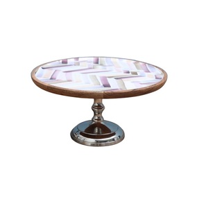 Soporte de plato de pastel plegable multifuncional, soporte de Metal para pastel al mejor precio, soporte de servidor de pastel de taza de acabado brillante - Product Image 4