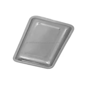 Plateau à instruments manuel en acier inoxydable chirurgical Holloware, durable, avec couvercle, pour instruments de laboratoire dentaire, certifié CE ISO - Product Image 3