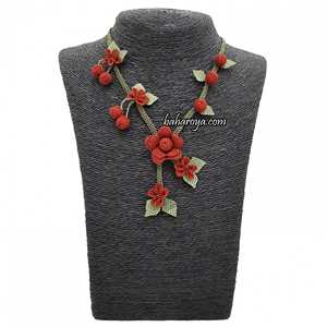 Kadriye's Top Çiçekleri İğne Oyası Collares de moda - Product Image 1