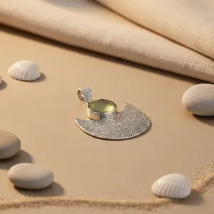 Collar con Colgante de Luna de Plata 925 para Mujer, Art Palace, Cristal Natural, Bañado en Rodio, Cadena de Caja, Joyería de Lujo para Uso Diario - Product Image 2