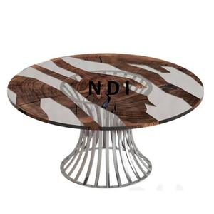 Mesa Auxiliar Decorativa con Diseño Moderno, Hecha a Mano con Patrones, Mesa de Centro para Apartamentos y Escaleras, Uso Decorativo - Product Image 1