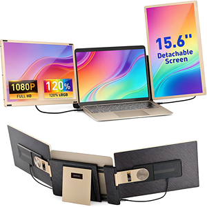 หน้าจอสำหรับแล็ปท็อปภายนอกแบบ Full HD ขนาด15.6นิ้ว IPS อุปกรณ์เคลื่อนที่เวิร์กสเตชันจอมอนิเตอร์แบบพกพาที่มีอินเตอร์เฟซ Type-C - Product Image 1