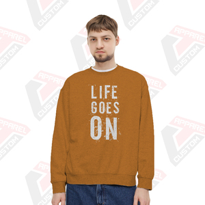 Sweat-shirt d'hiver pour homme ultra doux de qualité supérieure avec motif uni personnalisable en polaire polyester/coton écologique - Product Image 1