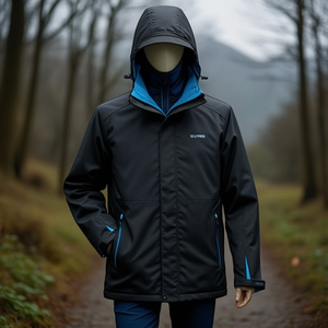 Veste softshell Uranos Winter en noir/bleu ELYSEE, imperméable - Product Image 3