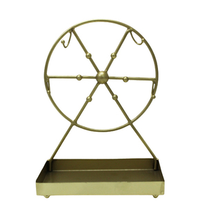 Style classique T Lumière Titulaire Bougeoir Maison Décoratif De Luxe Élégant À La Main Personnalisé Or Couleur Lanterne En Métal Verre - Product Image 2