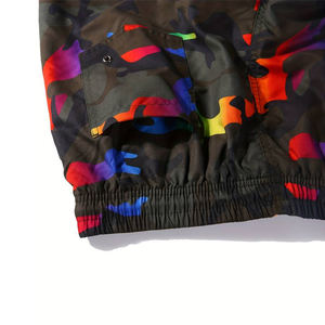 Shorts de sport légers pour hommes, séchage rapide, avec cordon de serrage, pour la natation, design sublimé écologique et uni - Product Image 3