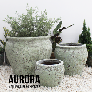 Macetas y jardineras de cerámica esmaltada hechas a granel baratas en Vietnam con logotipo gratis - Product Image 3