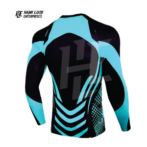 Vente en gros 2025 personnalisé MMA Rash Guard personnalisé Sublimation imprimé Bjj Rash Guard haute qualité combat formation Rash Guard - Product Image 3
