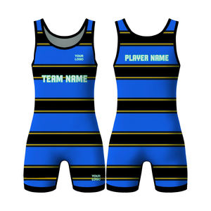 Camiseta de lucha libre para hombre de diseño personalizado, ropa deportiva informal con técnica de lavado, trajes de lucha sublimados al por mayor - Product Image 6