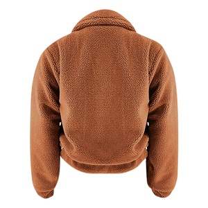 Veste polaire Sherpa d'hiver pour femmes la plus vendue support confortable à glissière facile à porter chaud toile de polyester personnalisée pour dames - Product Image 6