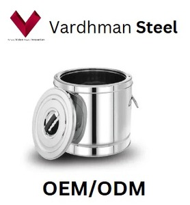Venta al por mayor de calidad superior 10LTR Olla caliente de acero inoxidable Calentador de alimentos grande Cazuela Fondo de inducción para sopa, Cazuela de acero - Product Image 4