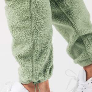 OEM Custom Manufectuer100% Fleece <b>Sherpa</b> Fabric Two Pieces Set Classic <b>Sherpa</b> <b>Joggers</b> for Men - Product Image 5