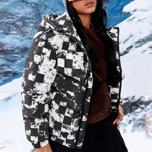 Chaqueta de Plumón Gruesa con Parches, Impermeable, para Mujer, Invierno, Personalizable, Venta Caliente - Product Image 3