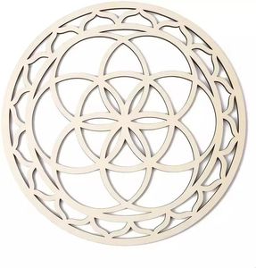Sacred hình học tường nghệ thuật Thiền Định Chakra tường bằng gỗ nghệ thuật trang trí Yoga DIY tinh thần Quà Tặng metatron của Cube pha lê lưới - Product Image 4
