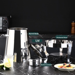 מזנון ציוד קייטרינג דלוקס מזנון 13l משקה נירוסטה מיצים קפה סודה מתקן חלב - Product Image 3