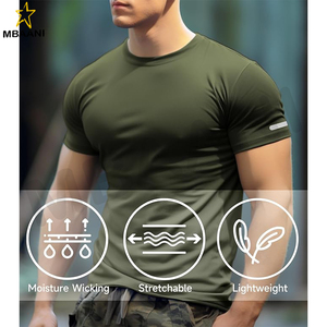 เสื้อออกกำลังกายผู้ชาย ทรงเข้ารูป แห้งเร็ว เสื้อยิม เสื้อวิ่ง เสื้อกีฬา ระบายเหงื่อ - Product Image 3