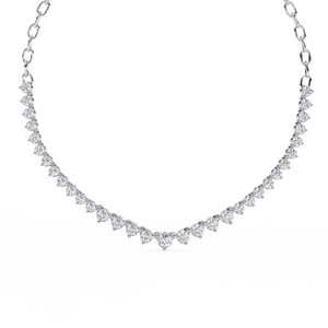 Lab Grown Diamond 18K Gold <b>Necklace</b> for Women Beautiful Jewelry Piece - Product Image 4