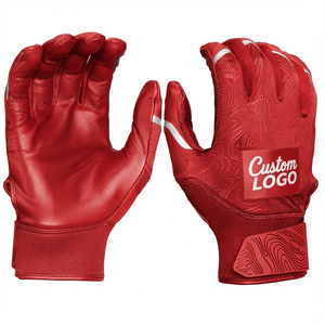 ถุงมือตีเบสบอลแบบมืออาชีพ ผลิตตามสั่ง ราคาขายส่ง OEM ฝ่ามือหนัง ดูดซับแรงกระแทก ระบายอากาศได้ดี ถุงมือตีซอฟต์บอล - Product Image 3