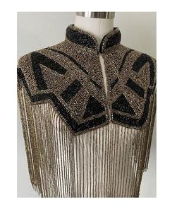 Vintage Inspired Hand Embroidered Beaded Knit Blouse For Girls Party Wear Shirt With Logo Detail Wholesale Export Apparel Supply - Product Image 1