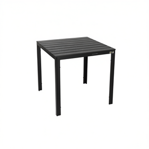 Mesa de Exterior Fija MILANO de Hierro Antracita 78x78cm SLA 78 Amicasa Categoría de Producto Mesas - Product Image 2