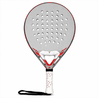 Raquette de padel en fibre de carbone 3K, noyau souple en EVA, légère, puissante et contrôlable, pour jeu en intérieur et en extérieur.