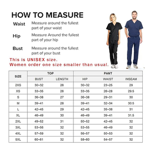 USA OEM Verano Hospital Scrubs para hombres y mujeres Cómodo enfermería Jogger Set en tejido de punto de tamaño regular - Product Image 6
