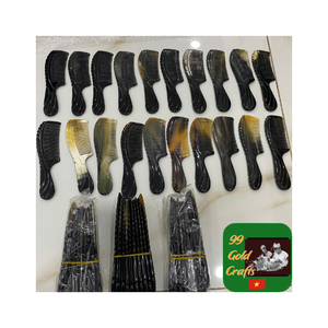 Peigne en corne de buffle naturel fait à la main fournisseur peigne à cheveux poli peigne à barbe Surface lisse pour un toilettage doux outil de coiffure - Product Image 5