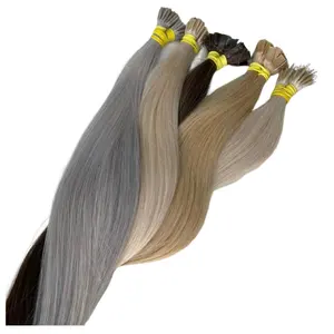 Top Suppliers Keratin Pre Bonded Hair Extensions Remy Double Drawn u Tip Flat Tip i Tip Hair Extension