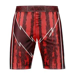 Short MMA personnalisé d'entraînement à la compression respirant en polyester spandex sublimé à coupe haute bon marché - Product Image 5