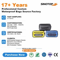 SINOTOP OEM Pvc bâche étanche vélo moto femmes hommes sac de taille bandoulière pour Sports de plein air