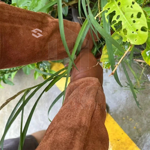 SÉCURITÉ Nouveaux gants de travail industriels en cuir de vache à la mode pour la construction, l'entrepôt, le jardinage et la protection des mains des mécaniciens - Product Image 6