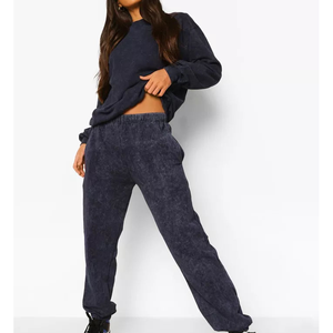 Ensemble de survêtement d'hiver pour femme en 2 pièces, manches longues, respirant, polyester + élasthanne, marque privée - Product Image 1