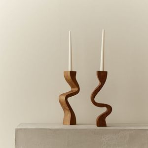 Petit bougeoir décoratif en bois de manguier en forme de bol Bougeoir de table de haute qualité - Product Image 3