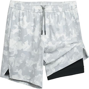 Pantalones cortos de seda de hielo de verano con diseño impreso y bordado de logotipo personalizado OEM pantalones cortos deportivos informales holgados ultrafinos de marca de moda para hombre - Product Image 1