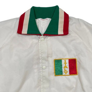 Chaqueta Universitaria de Satén con Bandera Italiana Vintage Unisex al por Mayor, Nuevo Estilo Informal, Chaqueta Universitaria con Cremallera para Hombre - Product Image 4