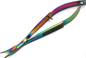 Tijeras Profesionales para el Cabello de Múltiples Colores con Hoja Afilada, Logotipo Personalizado, Hechas de Acero Inoxidable, Instrumentos de Belleza y Cuidado Personal - Product Image 3