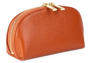 Trousse de maquillage cosmétique en cuir véritable sac de maquillage en cuir de galets véritable pochette de voyage organisateur de voyage trousse de toilette - Product Image 4