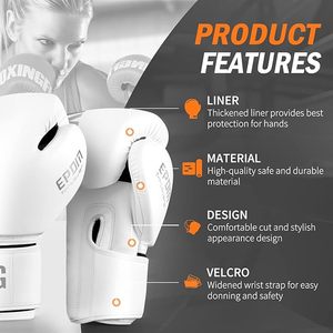 Fabrication en gros de gants de boxe, nouveau design, durables, 14-16 oz, entraînement professionnel, cuir PU, gants de boxe personnalisés - Product Image 2