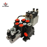 Vanne de commande sectionnelle Hy-Waloil PC100, 4 voies, 100 LPM, centre ouvert, distributeur hydraulique manuel, vente en gros usine