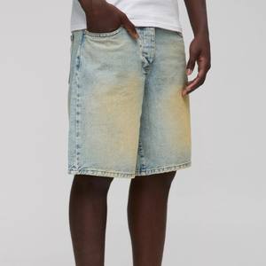 Pantalones cortos de mezclilla/algodón de verano para hombre personalizados a la moda patrón sólido estilo informal hecho en ropa de marca Pakistán - Product Image 1